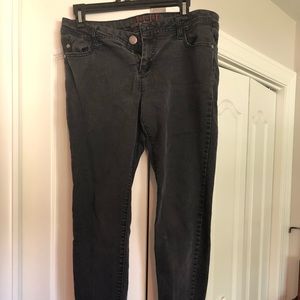 Elle Acid Wash Black Jeans